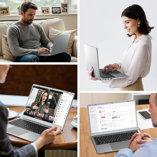 Laptop Computer, 32GB RAM 512GB SSD Laptops, 6500Y Processor (up to 3.4GHz), 15.6" FHD IPS Display, Laptop for Student and Business, WiFi 5, BT 5.0, Sliver