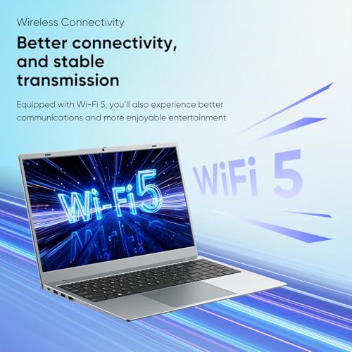 Laptop Computer, 32GB RAM 512GB SSD Laptops, 6500Y Processor (up to 3.4GHz), 15.6" FHD IPS Display, Laptop for Student and Business, WiFi 5, BT 5.0, Sliver